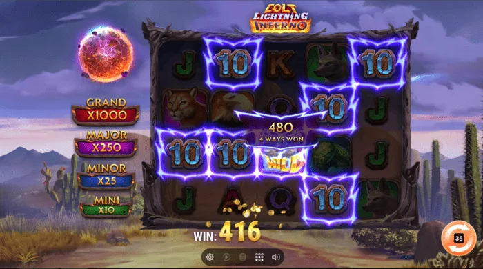 Colt Lightning Inferno wygrana